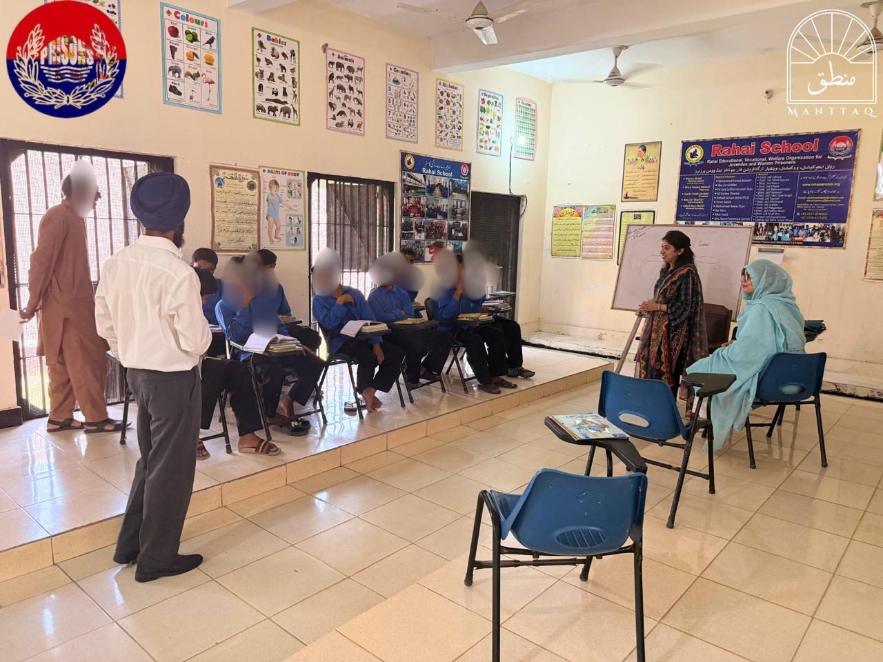 Psychoeducation session with juvenile prisoners at Rahai School, Camp Jail Lahore