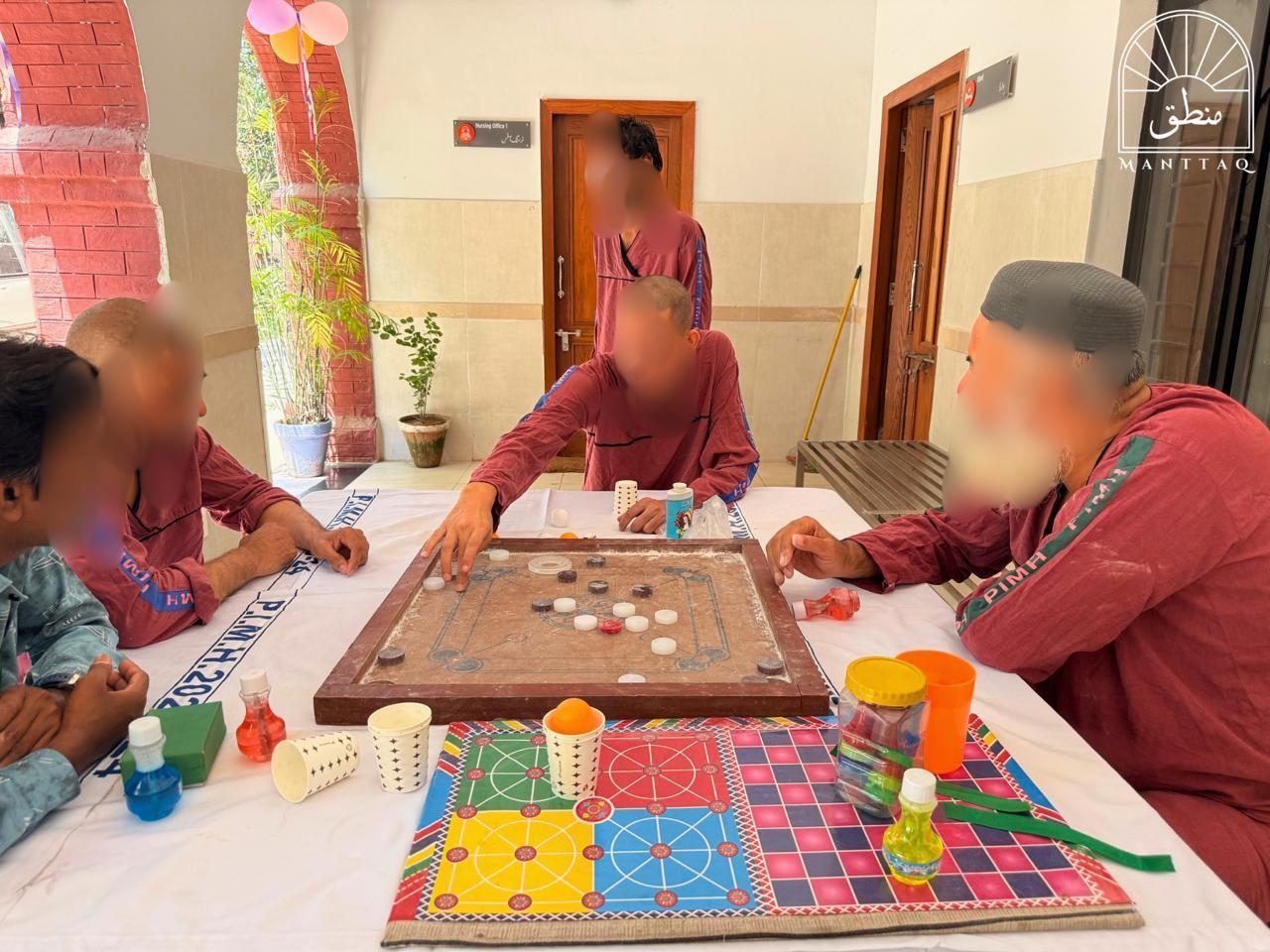 Recreational therapy session with patients at the Punjab Institute of Mental Health